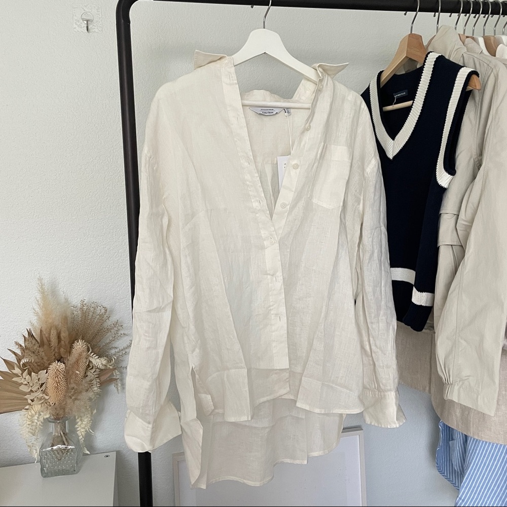 & Other Stories Oversized Linen Shirt